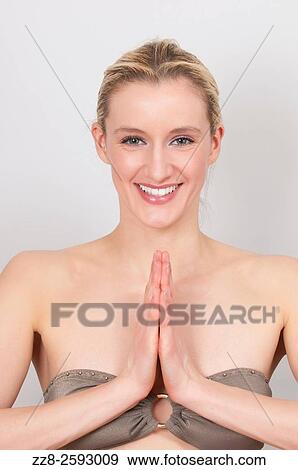 Woman practicing yoga. View Large Photo Image Stock Photo - Woman practicing yoga.. Fotosearch