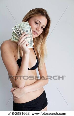 woman with money View Large Photo Image Stock Image - woman with money. Fotosearch
