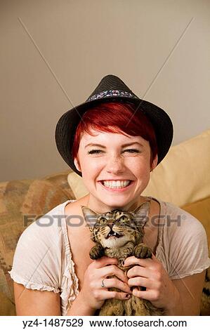 Stock Photo - Young Red head posing for the camera. Fotosearch