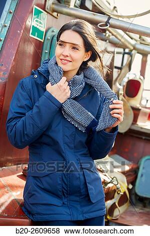 Young woman in a sailboat, galleon. Basque Country. Spain View Large Photo Image Stock Photo - Young woman in a sailboat, galleon. Basque Country. Spain. Fotosearch