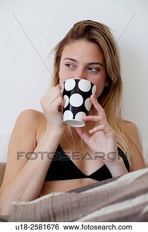 Stock Photograph - Young woman. Fotosearch