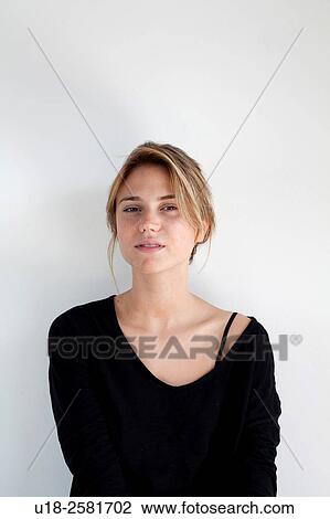 young woman wearing something black View Large Photo Image Stock Image - young woman wearing something black. Fotosearch
