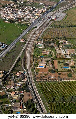 Aerial view of Palma, Majorca, Balears Island, Spain. View Large Photo Image Stock Photograph - Aerial view of Palma, Majorca, Balears Island, Spain.. Fotosearch