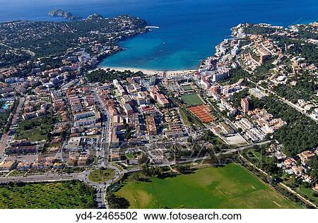 Aerial view of Santa Ponsa, Majorca, Balears Island, Spain. View Large Photo Image Stock Image - Aerial view of Santa Ponsa, Majorca, Balears Island, Spain.. Fotosearch