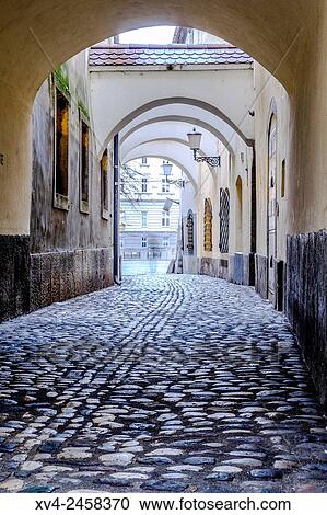 Arcade detail at Mestni Trg Square, Ljubljana, Slovenia, Europe. View Large Photo Image Stock Image - Arcade detail at Mestni Trg Square, Ljubljana, Slovenia, Europe.. Fotosearch