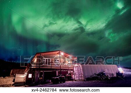 Aurora Borealis, Northern lights phenomenon in winter. Iceland southeast. View Large Photo Image Picture - Aurora Borealis, Northern lights phenomenon in winter. Iceland southeast.. Fotosearch