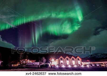 Aurora Borealis, Northern lights phenomenon in winter. Iceland southeast. View Large Photo Image Stock Photo - Aurora Borealis, Northern lights phenomenon in winter. Iceland southeast.. Fotosearch