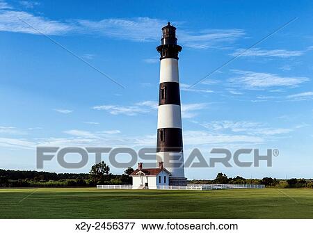 Bodie Island Lighthouse, Cape Hatteras, Outer Banks, North Carolina, USA. View Large Photo Image Stock Photo - Bodie Island Lighthouse, Cape Hatteras, Outer Banks, North Carolina, USA.. Fotosearch