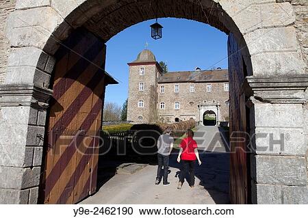 Burg Schnellenberg castle, Hanseatic City of Attendorn, Sauerland region, North Rhine-Westphalia, Germany, Europe View Large Photo Image Stock Image - Burg Schnellenberg castle, Hanseatic City of Attendorn, Sauerland region, North Rhine-Westphalia, Germany, Europe. Fotosearch