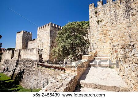Stock Photo - Castelo de San Jorge - St. George Castle -, Lisboa, Portugal.. Fotosearch