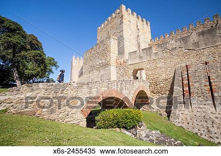 Stock Photography - Castelo de San Jorge - St. George Castle -, Lisboa, Portugal.. Fotosearch