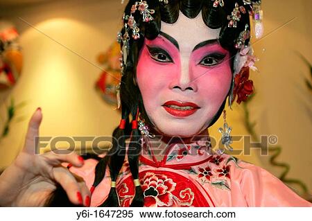 Stock Photography - Chinese Opera performer Chinese Theatre Circle Singapore. Fotosearch