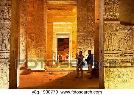 Egypt - Kom Ombo, tourists inside the Temple of Sobek, a Crocodile Temple, South Egypt View Large Photo Image Stock Photo - Egypt - Kom Ombo, tourists inside the Temple of Sobek, a Crocodile Temple, South Egypt. Fotosearch