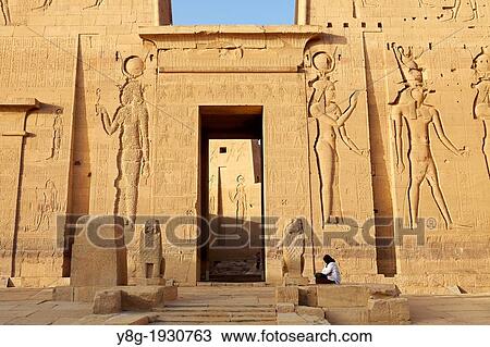 Egypt - Philae Island, Temple of Isis, reliefs on the pylons, South Egypt View Large Photo Image Stock Image - Egypt - Philae Island, Temple of Isis, reliefs on the pylons, South Egypt. Fotosearch