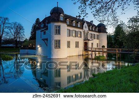 Evening at Schloss Bottmingen, canton Basel-Country, Switzerland. View Large Photo Image Stock Image - Evening at Schloss Bottmingen, canton Basel-Country, Switzerland.. Fotosearch