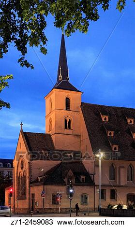 France, Alsace, Strasbourg, St-Nicolas Church. View Large Photo Image Stock Image - France, Alsace, Strasbourg, St-Nicolas Church.. Fotosearch