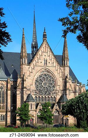 France, Alsace, Strasbourg, St-Paul Church. View Large Photo Image Picture - France, Alsace, Strasbourg, St-Paul Church.. Fotosearch