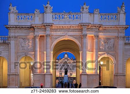 France, Lorraine, Nancy, Arc de Triomphe. View Large Photo Image Stock Image - France, Lorraine, Nancy, Arc de Triomphe.. Fotosearch