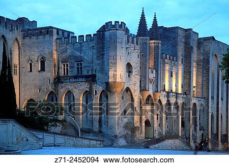 France, Provence, Avignon, Palais des Papes, palace. View Large Photo Image Picture - France, Provence, Avignon, Palais des Papes, palace.. Fotosearch