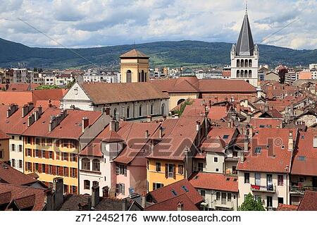 France, Rhne-Alpes, Annecy, skyline, general view. View Large Photo Image Stock Photograph - France, Rhne-Alpes, Annecy, skyline, general view.. Fotosearch