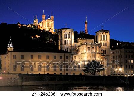 France, Rhne-Alpes, Lyon, Notre-Dame de Fourvire, Cathdrale St-Jean. View Large Photo Image Stock Image - France, Rhne-Alpes, Lyon, Notre-Dame de Fourvire, Cathdrale St-Jean.. Fotosearch