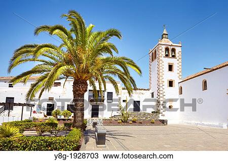 Stock Image - Fuerteventura Island, Betancuria - Cathedral of Santa Maria de Betancuria, Old Town, Canary Islands, Spain. Fotosearch
