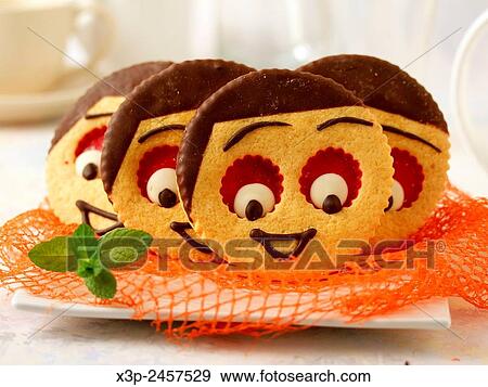 Funny cookies. View Large Photo Image Stock Photo - Funny cookies.. Fotosearch
