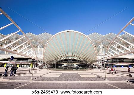 Gare do Oriente in Parque das Naes - Oriente station in Park of the Nations - from Santiago Calatrava architect, Lisboa, Portugal. View Large Photo Image Stock Photo - Gare do Oriente in Parque das Naes - Oriente station in Park of the Nations - from Santiago Calatrava architect, Lisboa, Portugal.. Fotosearch