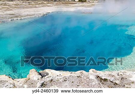 Hot water at Norris Geyser Basin, Yellowstone National Park, Idaho, Montana and Wyoming, USA. View Large Photo Image Stock Photo - Hot water at Norris Geyser Basin, Yellowstone National Park, Idaho, Montana and Wyoming, USA.. Fotosearch