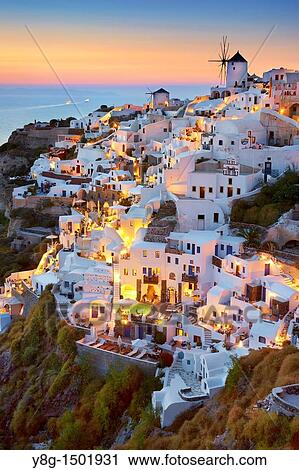 Oia village, Santorini Island, Cyclades, Greece View Large Photo Image Stock Image - Oia village, Santorini Island, Cyclades, Greece. Fotosearch