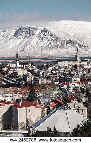 Panoramic views from La Perla top floor view point, Reykjavik, Iceland. View Large Photo Image Stock Photograph - Panoramic views from La Perla top floor view point, Reykjavik, Iceland.. Fotosearch
