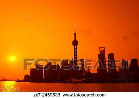 Pudong Skyline, Shanghai, China. Skyline of Pudong as seen from the Bund, with landmark Oriental Pearl tower and Jin Mao tower, Shanghai, China. The word bund means an embankment or an embanked quay. The word comes from the Persian word band, through... View Large Photo Image Stock Photo - Pudong Skyline, Shanghai, China. Skyline of Pudong as seen from the Bund, with landmark Oriental Pearl tower and Jin Mao tower, Shanghai, China. The word bund means an embankment or an embanked quay. The word comes from the Persian word band, through.... Fotosearch
