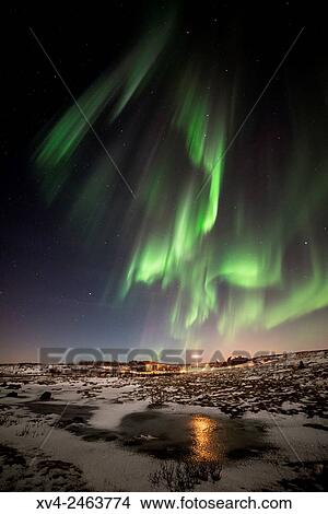 Reykjanes sky by night in winter, Iceland. View Large Photo Image Picture - Reykjanes sky by night in winter, Iceland.. Fotosearch