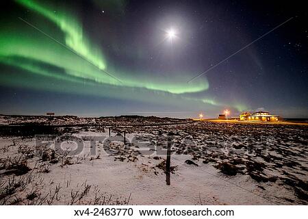 Reykjanes sky by night in winter, Iceland. View Large Photo Image Stock Image - Reykjanes sky by night in winter, Iceland.. Fotosearch