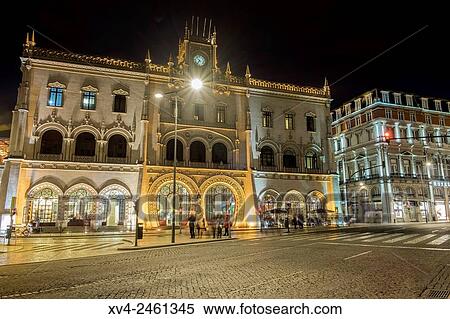 Stock Photography - Rossio station, Lisbon, Portugal.. Fotosearch
