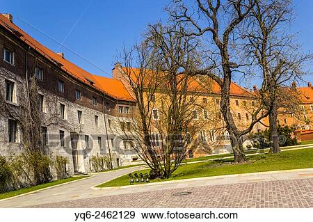 Stock Photo - Royal Wawel Castle in Krakow, Poland, Europe.. Fotosearch