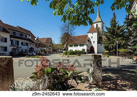 Spring day in Muttenz, canton Basel-Country, Switzerland. View Large Photo Image Stock Image - Spring day in Muttenz, canton Basel-Country, Switzerland.. Fotosearch