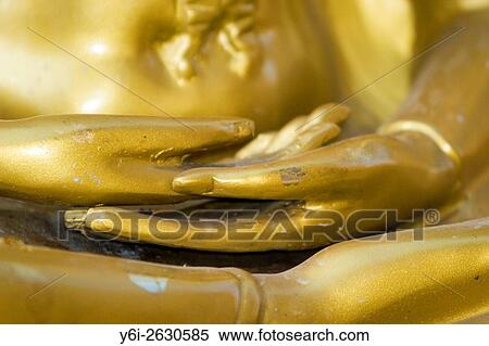 Symbolic golden hands of Buddha Wat Phra That Doi Suthep Chiang Mai Thailand. View Large Photo Image Stock Photography - Symbolic golden hands of Buddha Wat Phra That Doi Suthep Chiang Mai Thailand.. Fotosearch