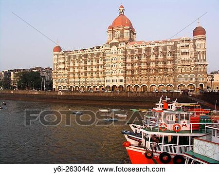 Taj Mahal Palace and Tower or Taj Mahal Hotel on waterfront Colaba Mumbai India. View Large Photo Image Stock Image - Taj Mahal Palace and Tower or Taj Mahal Hotel on waterfront Colaba Mumbai India.. Fotosearch