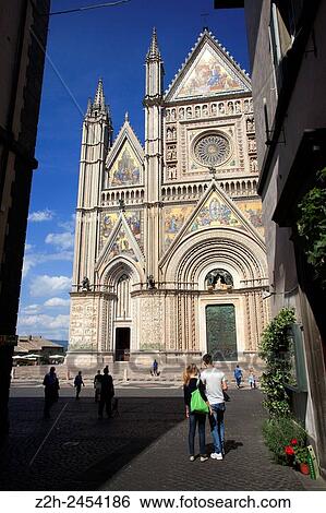 Stock Photograph - The Duomo ( Cathedral ), Orvieto, Terni, Umbria, Italy.. Fotosearch