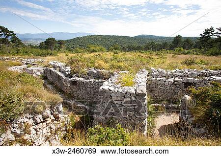 Stock Photo - trincea of the brestovec mountain, area of san martino del carso village, sacrado, province of gorizia, friuli venezia giulia, italy, europe.. Fotosearch