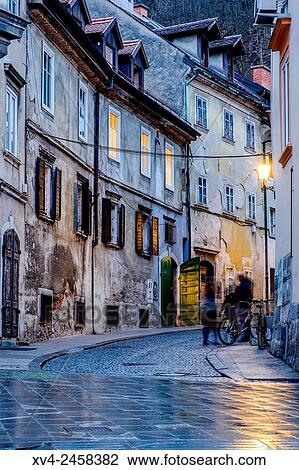tudentovska ulica, Ljubljana, Slovenia, Europe. View Large Photo Image Stock Image - tudentovska ulica, Ljubljana, Slovenia, Europe.. Fotosearch