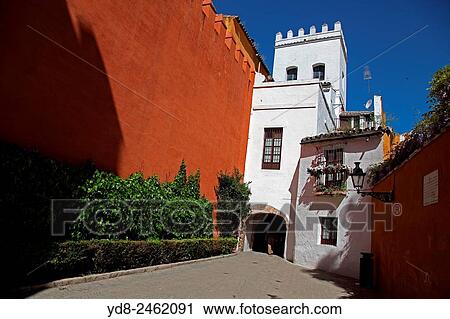 Typical Neighborhood of Santa Cruz, Seville, Spain. View Large Photo Image Stock Image - Typical Neighborhood of Santa Cruz, Seville, Spain.. Fotosearch