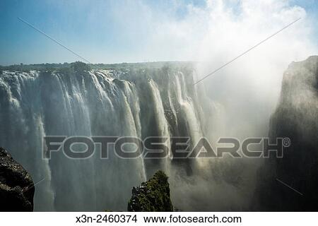 Victoria Falls, Zimbabwe - Victoria Falls Waterfall. View Large Photo Image Picture - Victoria Falls, Zimbabwe - Victoria Falls Waterfall.. Fotosearch
