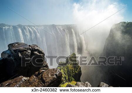 Victoria Falls, Zimbabwe - Victoria Falls Waterfall. View Large Photo Image Stock Image - Victoria Falls, Zimbabwe - Victoria Falls Waterfall.. Fotosearch