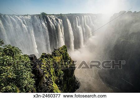 Victoria Falls, Zimbabwe - Victoria Falls Waterfall. View Large Photo Image Stock Photo - Victoria Falls, Zimbabwe - Victoria Falls Waterfall.. Fotosearch