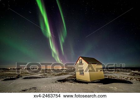 Vogar cemetery and sky by Night, Iceland. View Large Photo Image Picture - Vogar cemetery and sky by Night, Iceland.. Fotosearch