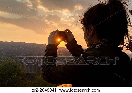 Woman single traveler in Budapest, Hungary. View Large Photo Image Stock Image - Woman single traveler in Budapest, Hungary.. Fotosearch