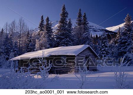 Rustic Log Cabin Summit Lake Chugach Natl Forest Southcentral
