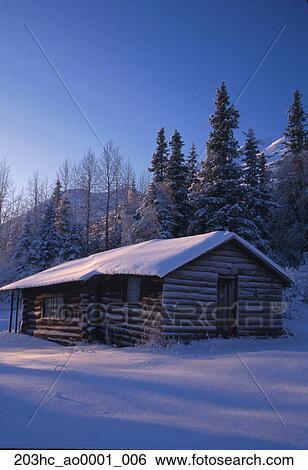 Rustic Log Cabin Summit Lake Chugach Natl Forest Southcentral